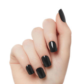 KISS Gel Fantasy full nail set laid out with glue, tabs, file and stick for complete DIY convenience