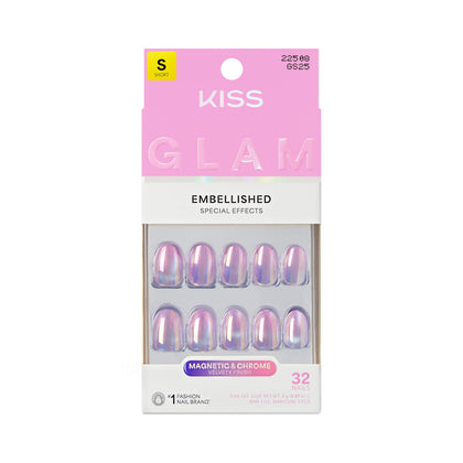 KISS front packaging showing kit contents and pink short nails for an easy manicure