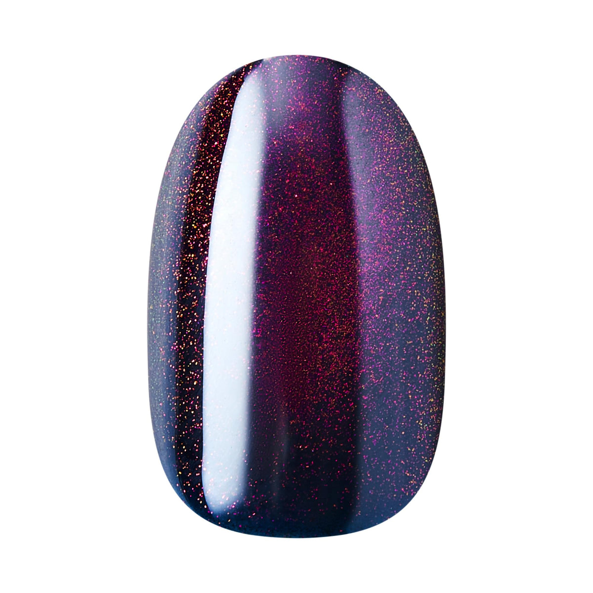 KISS nails worn on a hand in daylight showing polished purple look and everyday wearability