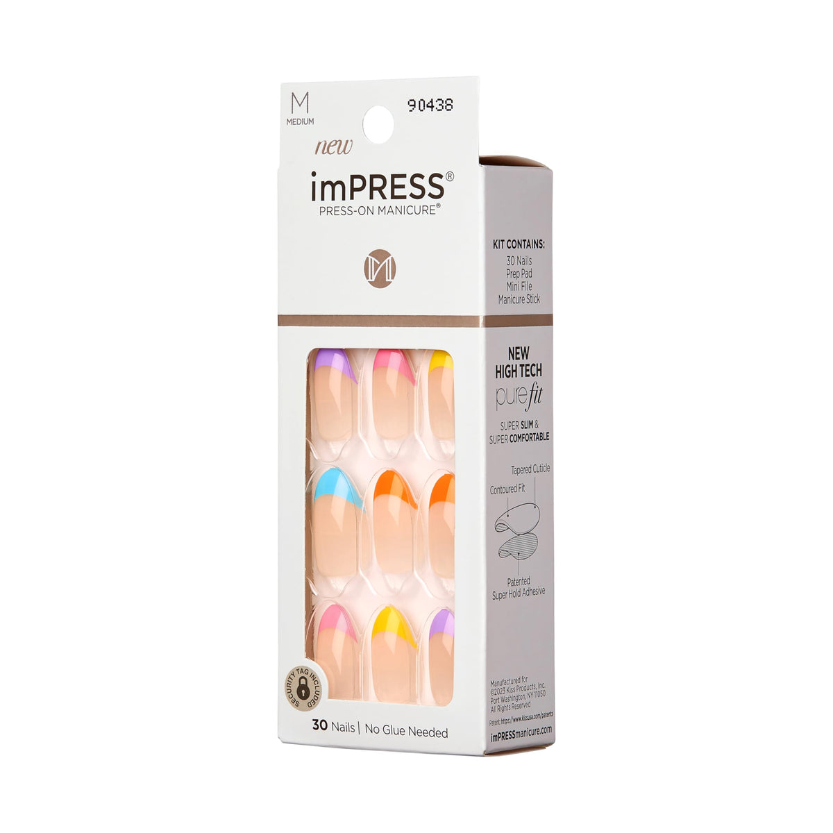 KISS pressing a nail onto natural nail demonstrating easy glue-free application