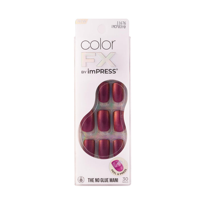 KISS imPRESS front packaging showing 30-piece kit and design variety, convenient ready-to-wear