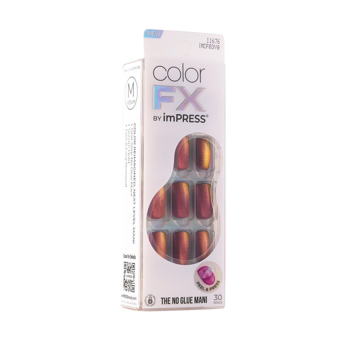 KISS imPRESS nails worn with casual outfit illustrating salon-look convenience on the go