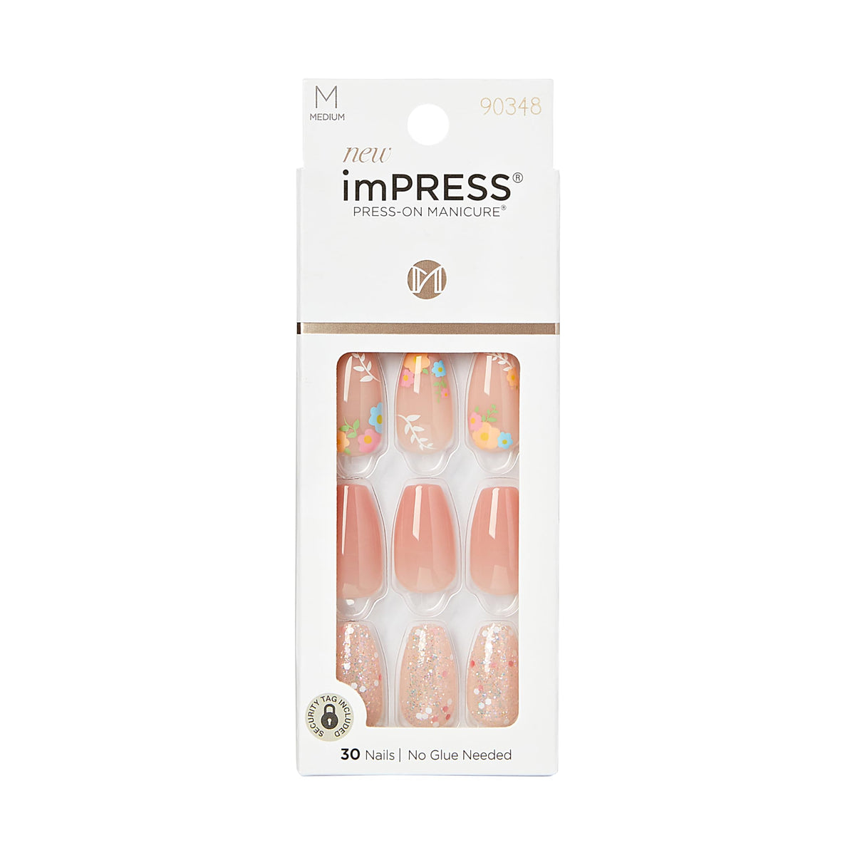 KISS packaging showing full press-on manicure kit and benefits