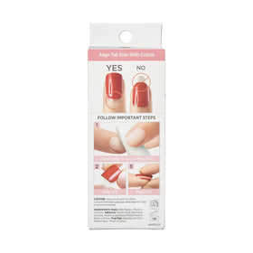 KISS prep pad, mini file and manicure stick laid out for quick customization