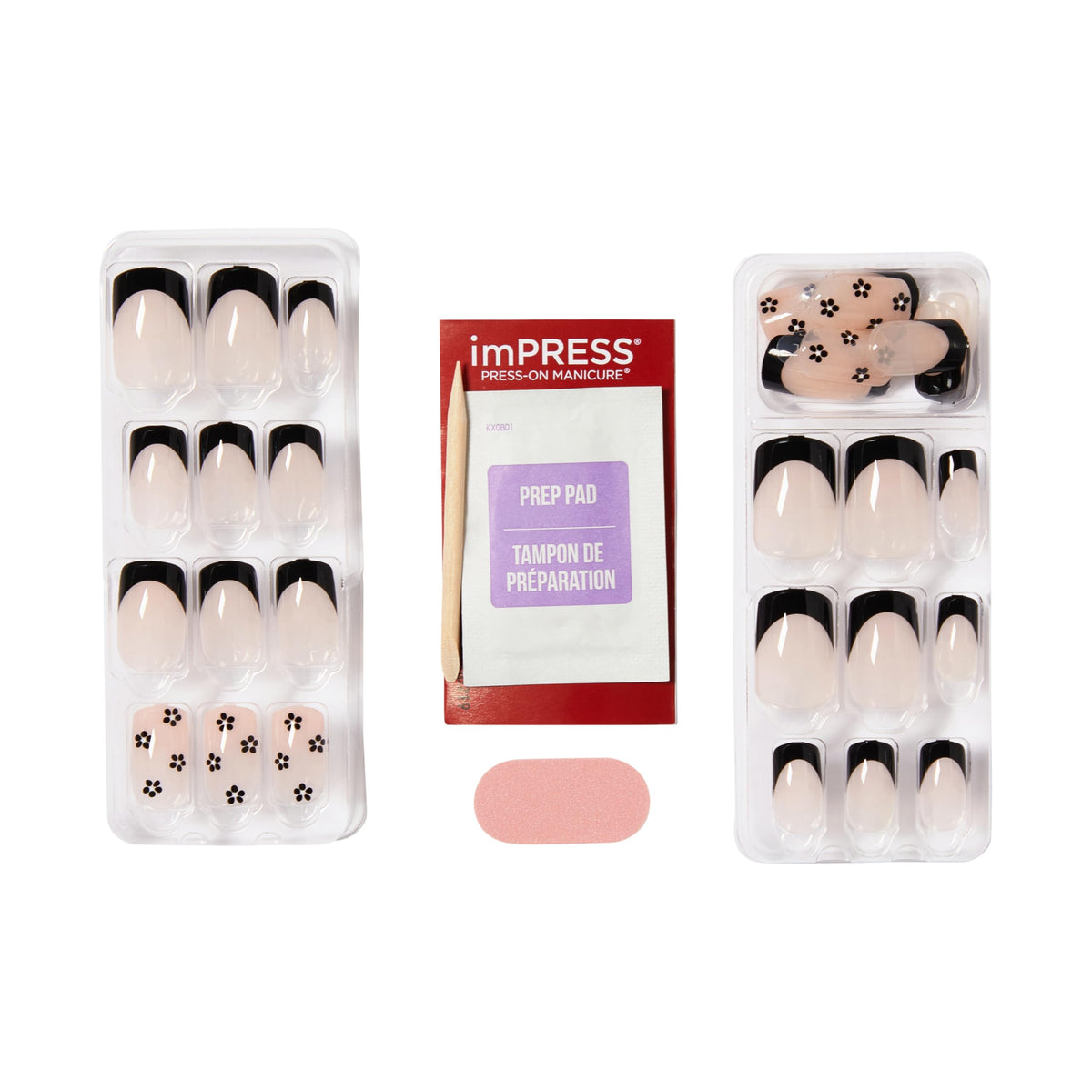 KISS imPRESS prep pad detail illustrating clean base prep for longer wear