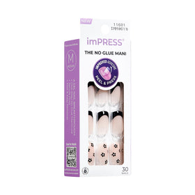 KISS imPRESS scale comparison with natural nail to show length and coverage