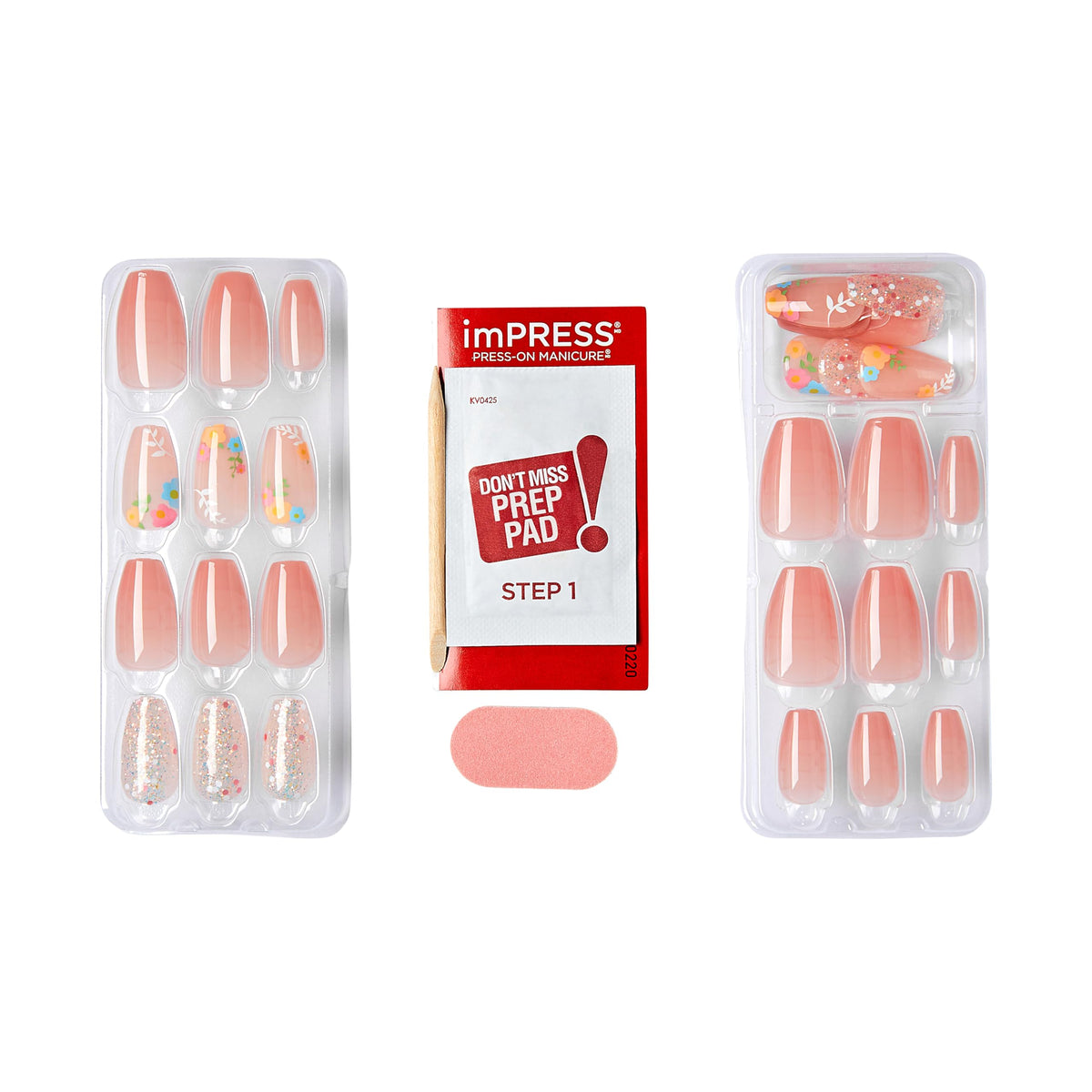array of KISS press-on nails in varied sizes for precise fitting