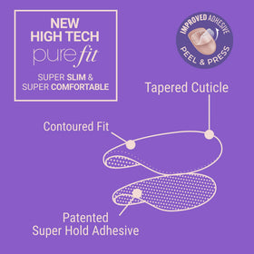 KISS nails in use as hand presses a nail on for fast application