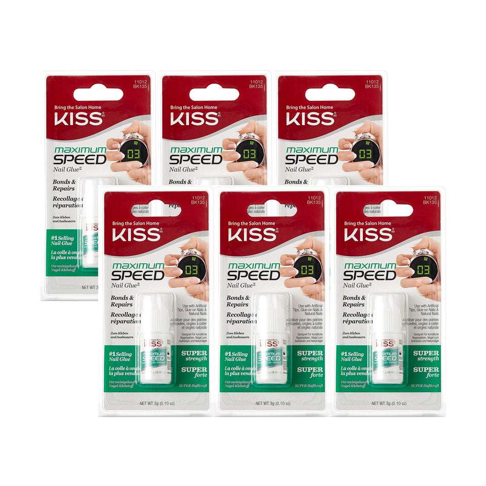 KISS maximum speed glue front view showing compact tubes and fast bonding