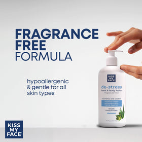Kiss My Face lotion texture closeup showing lightweight, fast-absorbing finish