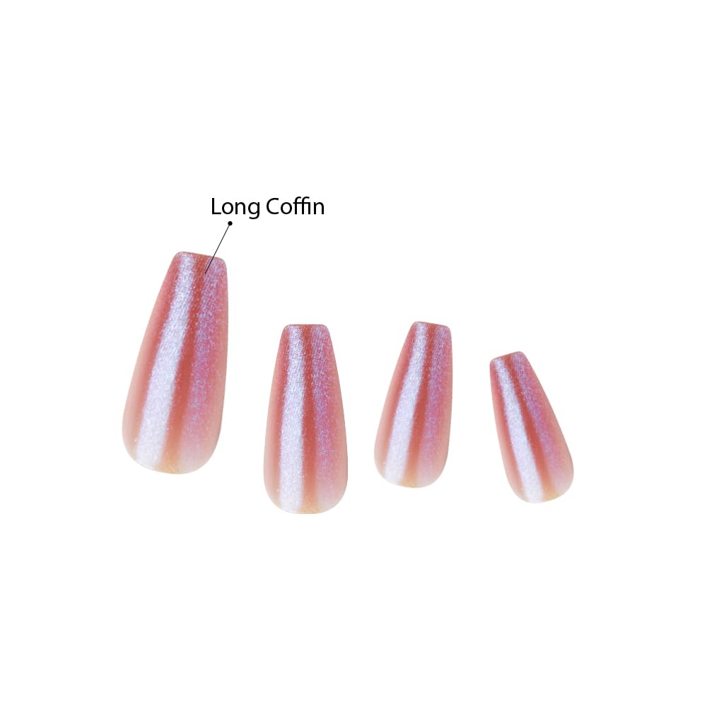 KISS applied nails in lifestyle scene highlighting polished, event-ready look