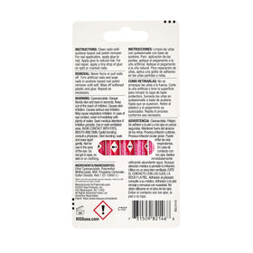 KISS pink gel nail glue applicator tip closeup for precise, controlled application