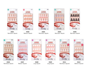 KISS laid-out nails in storage box organized for easy reuse and size selection