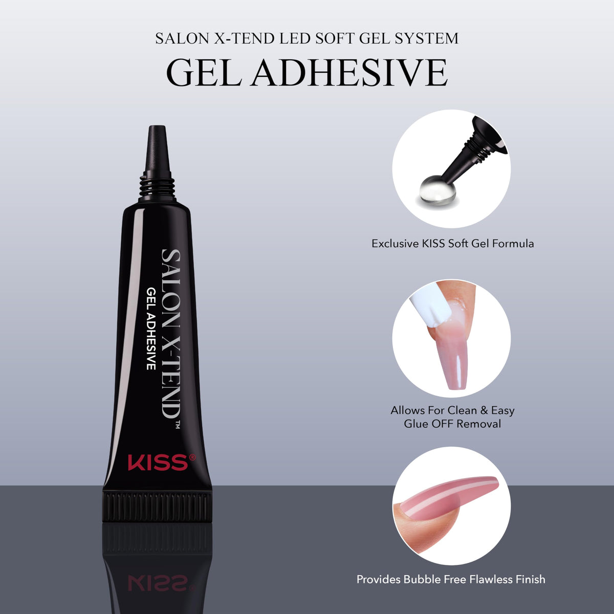KISS size comparison on finger for accurate fit and natural-looking scale