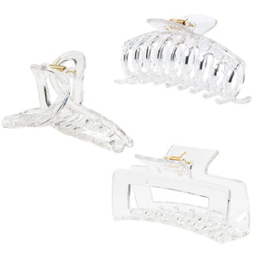 Kitiin front view clear clips showing transparent finish and sleek look, great for discreet styling
