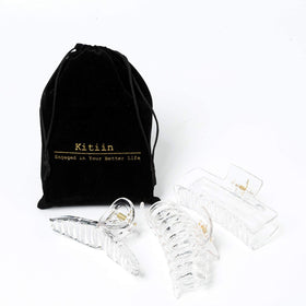 Kitiin square clip profile highlighting shape ideal for full updos and stable wear