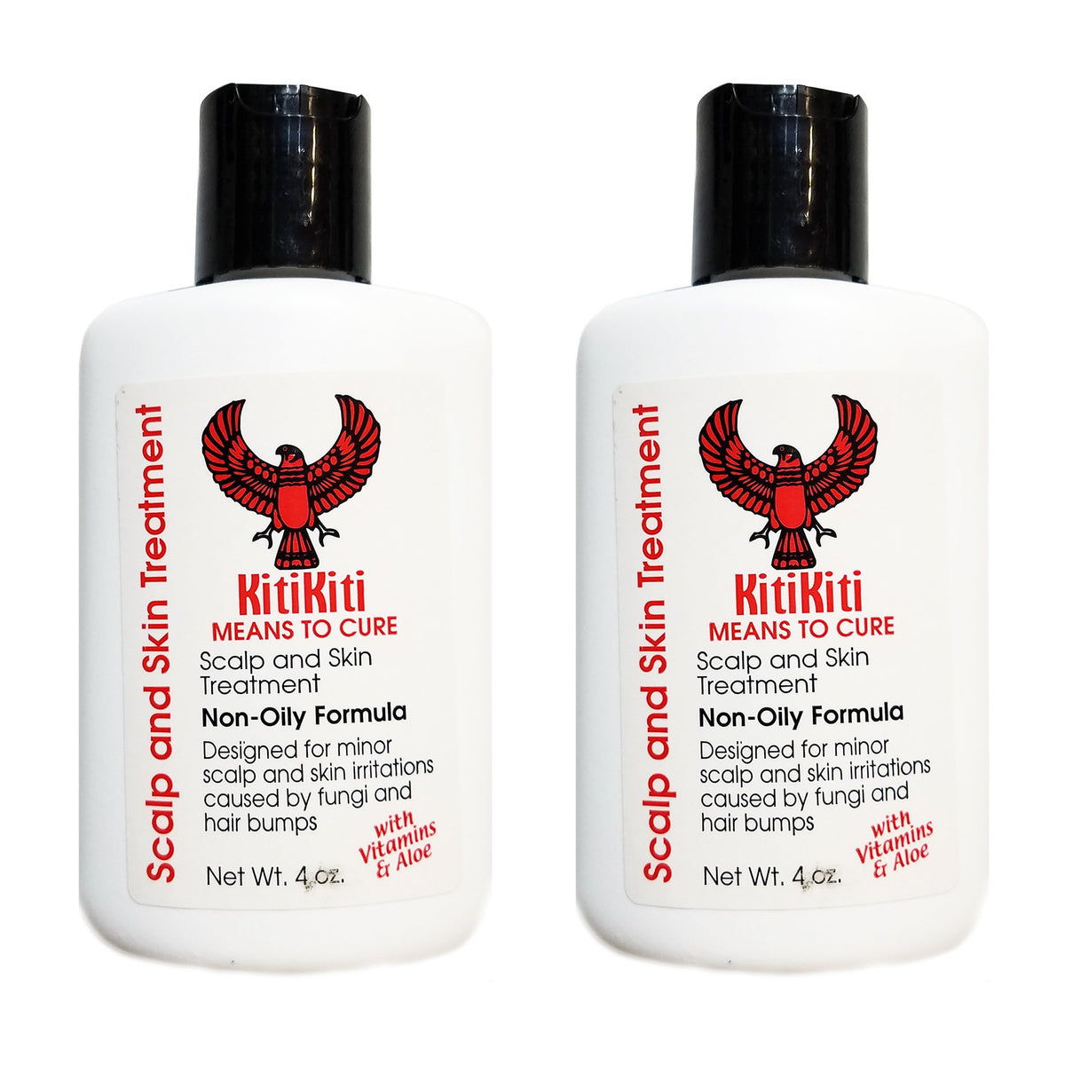 Kitikiti bottle front label showing clear brand and product benefits for easy identification