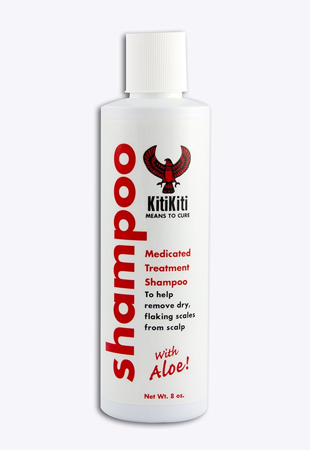 Kitikiti front packaging 8 oz bottle showing label and soothing aloe benefits