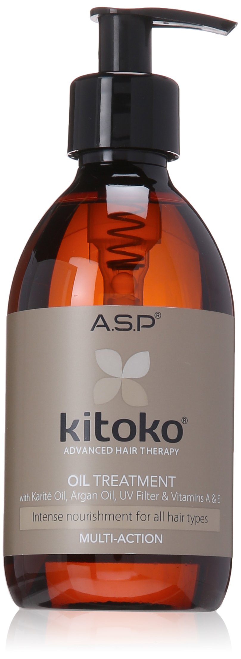 Kitoko oil front packaging showing bottle and label for nourishing shine