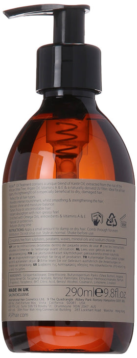Kitoko oil in hand texture demonstrating lightweight absorption benefit