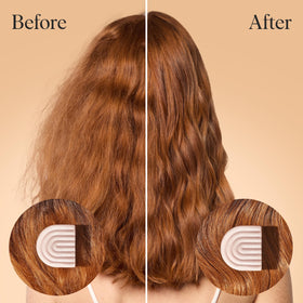 Kitsch argan oil conditioner bar in shower being applied for frizz control