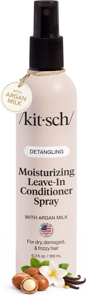Kitsch argan milk front bottle view showing label and 6.3oz size benefits hydration