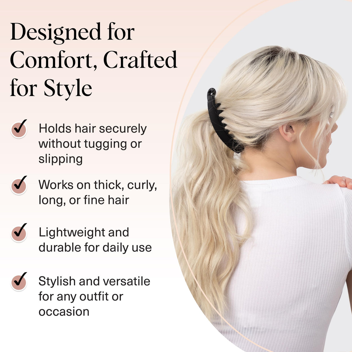 Kitsch rubberized finish texture for extra hold and comfort