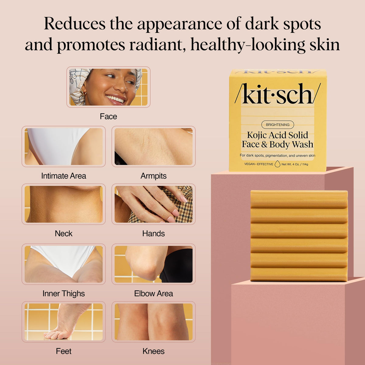 Kitsch bar held in hands demonstrating easy face and body use