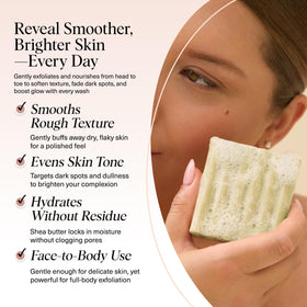 Kitsch lather in hand demonstrating gentle cleansing benefit