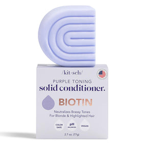 Kitsch conditioner on bathroom shelf styled lifestyle shot showing eco-conscious appeal