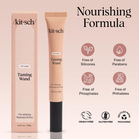 Kitsch before and after model demonstrating flyaway smoothing benefit