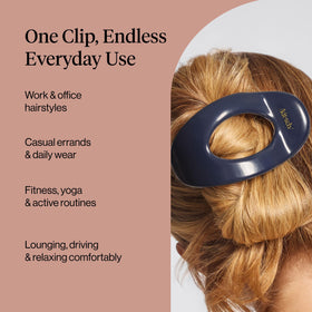 Kitsch securing a full bun to show reliable hold for heavy or long hair