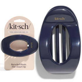 Kitsch Blue Orchid clip styled at the beach showing easy, travel-ready wear
