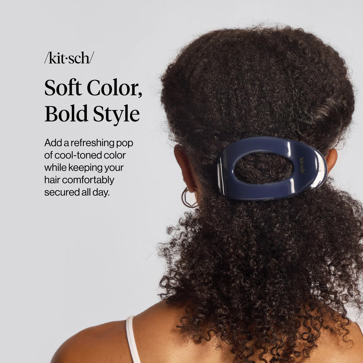 Kitsch side profile highlighting the clip’s flat silhouette for comfort and low bulk