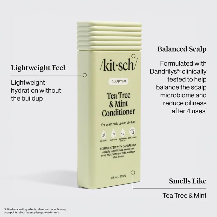 Kitsch label detail highlighting ingredients and transparency benefit