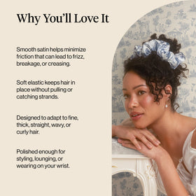 Kitsch Bridgerton elastic detail and stitching showing durable gentle hold