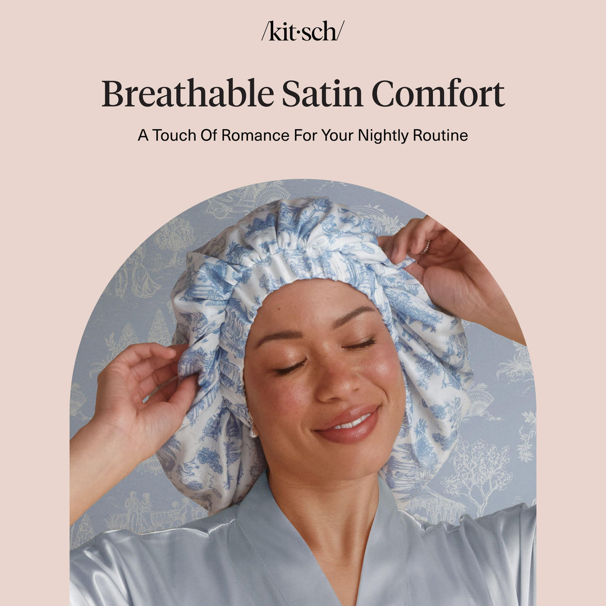 Kitsch boxed packaging shot showing Garden Toile design as a gift-ready hair care benefit