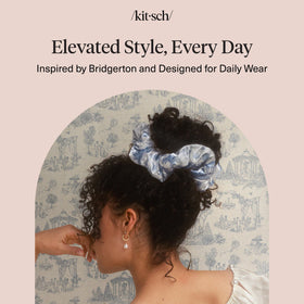 Kitsch Bridgerton paired with dress showing stylish finishing touch