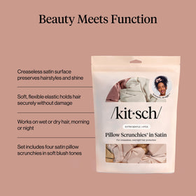 kitsch bun style showing gentle grip and frizz reduction benefit
