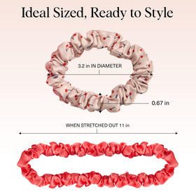 Kitsch scrunchie used in a bun demonstrating lightweight, low-bulk benefit