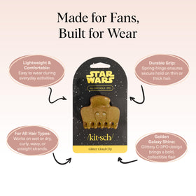 Kitsch C-3PO view of teeth and hinge showing strong grip for secure updos