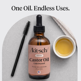 Kitsch scalp application demo massaging oil into roots for conditioning