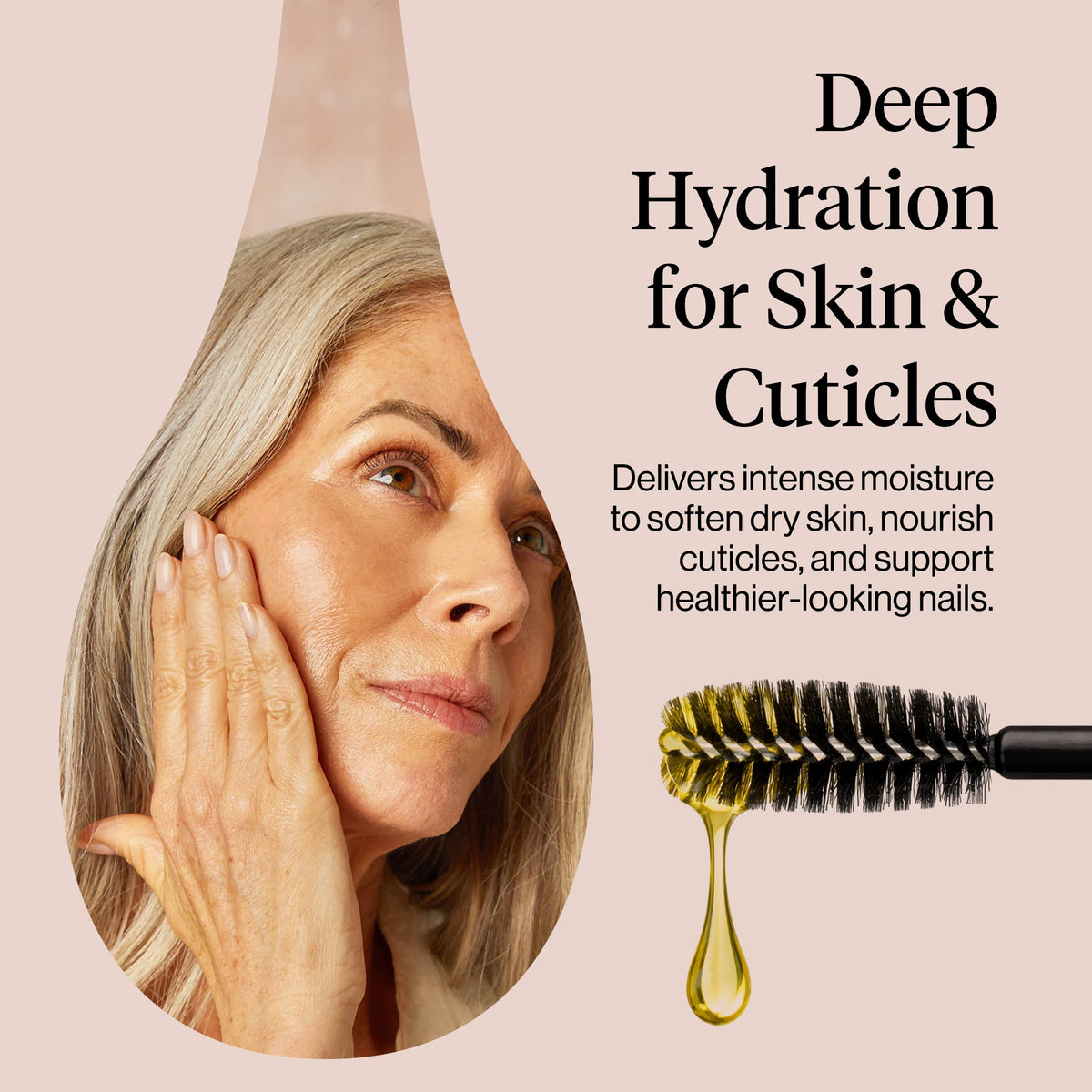 Kitsch castor oil texture close-up highlighting rich, nourishing consistency