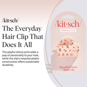 Kitsch cherry clip side profile highlighting curved shape and comfort