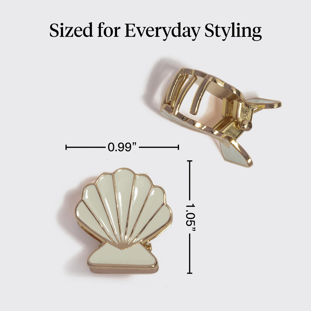 Kitsch clip beside a coin to show compact size and convenient everyday portability