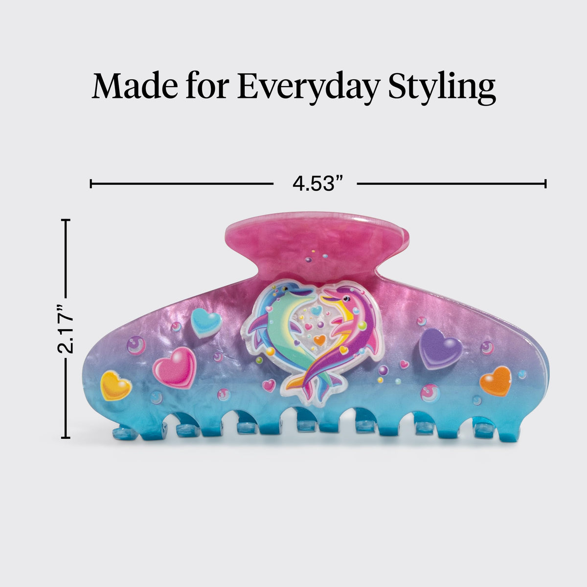 Kitsch clip securing a bun, demonstrating reliable hold and comfortable wear