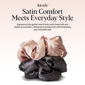 Kitsch close-up satin texture highlighting smooth fabric that reduces frizz