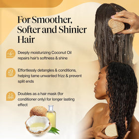 Kitsch conditioner bar close-up texture showing creamy finish and slip for detangling benefit