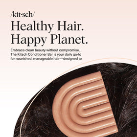 Kitsch before and after hair shot showing frizz control improvement