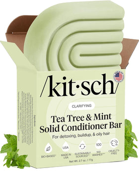 Kitsch conditioner bar front packaging showing product benefits and logo